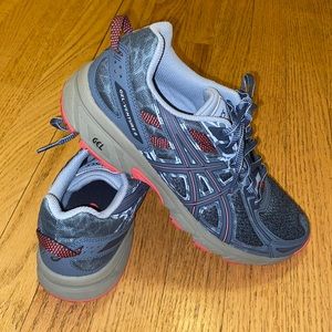 ASICS Gel-Venture 6 Trail Running Shoes 1012A504  Women’s 8 1/2 Steel Blue